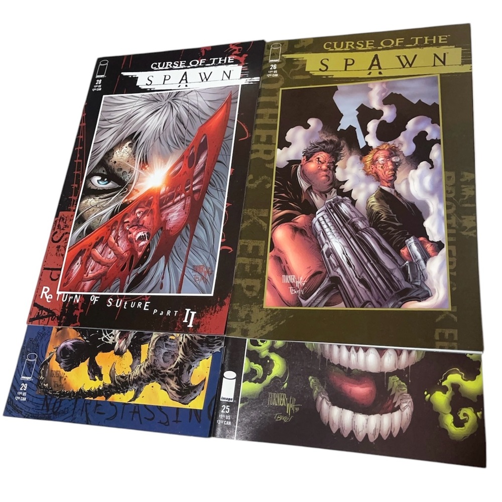 Image Comics CURSE OF THE SPAWN #25, 26, 28 & 29 4-Comic Lot 1998 NM+